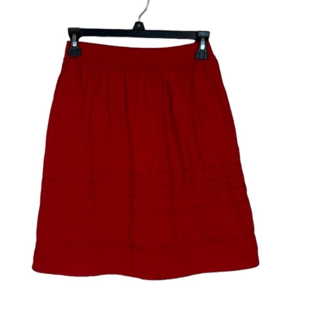 Mauve Red A-Line Skirt For Night Out